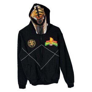 Shoe Palace x Power Rangers Full Zip Graphic Hoodie Mens Small White Ranger Y2K